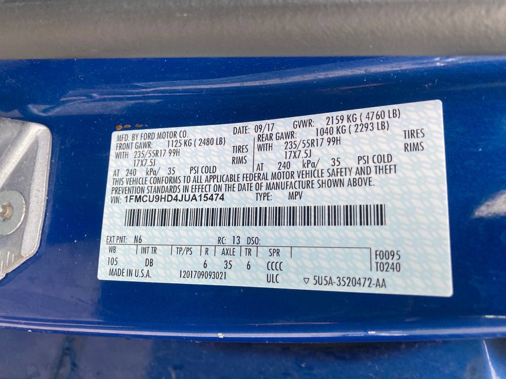 Used 2018 Ford Escape SEL AWD/4WD image 40