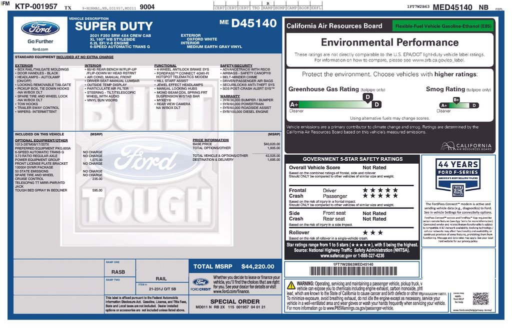 Used 2021 Ford F250 XL w/ Power Equipment Group AWD/4WD image 5