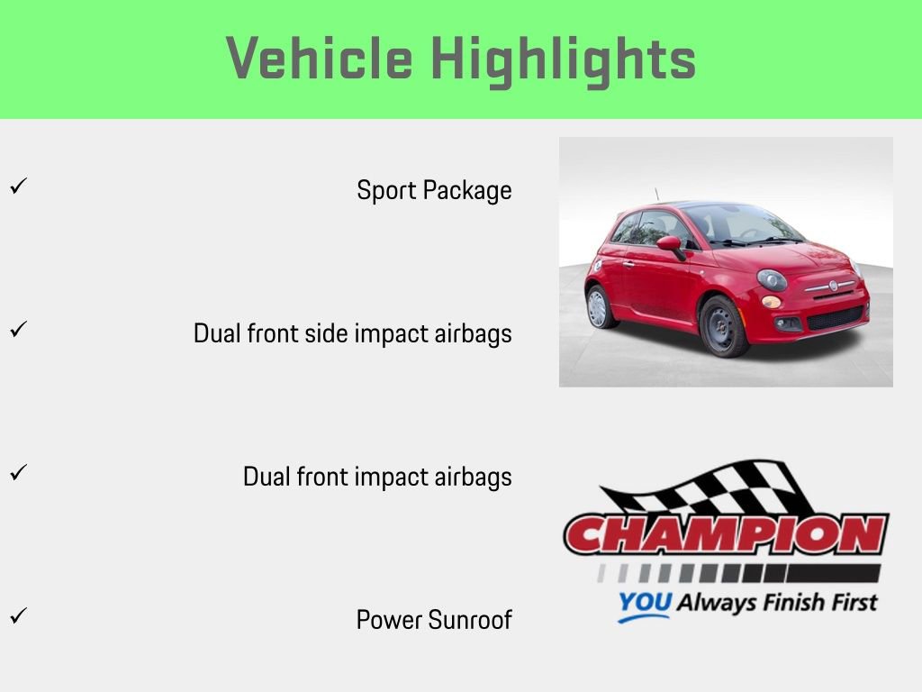 Used 2013 FIAT 500 Sport w/ Beats Premium Audio Group image 6