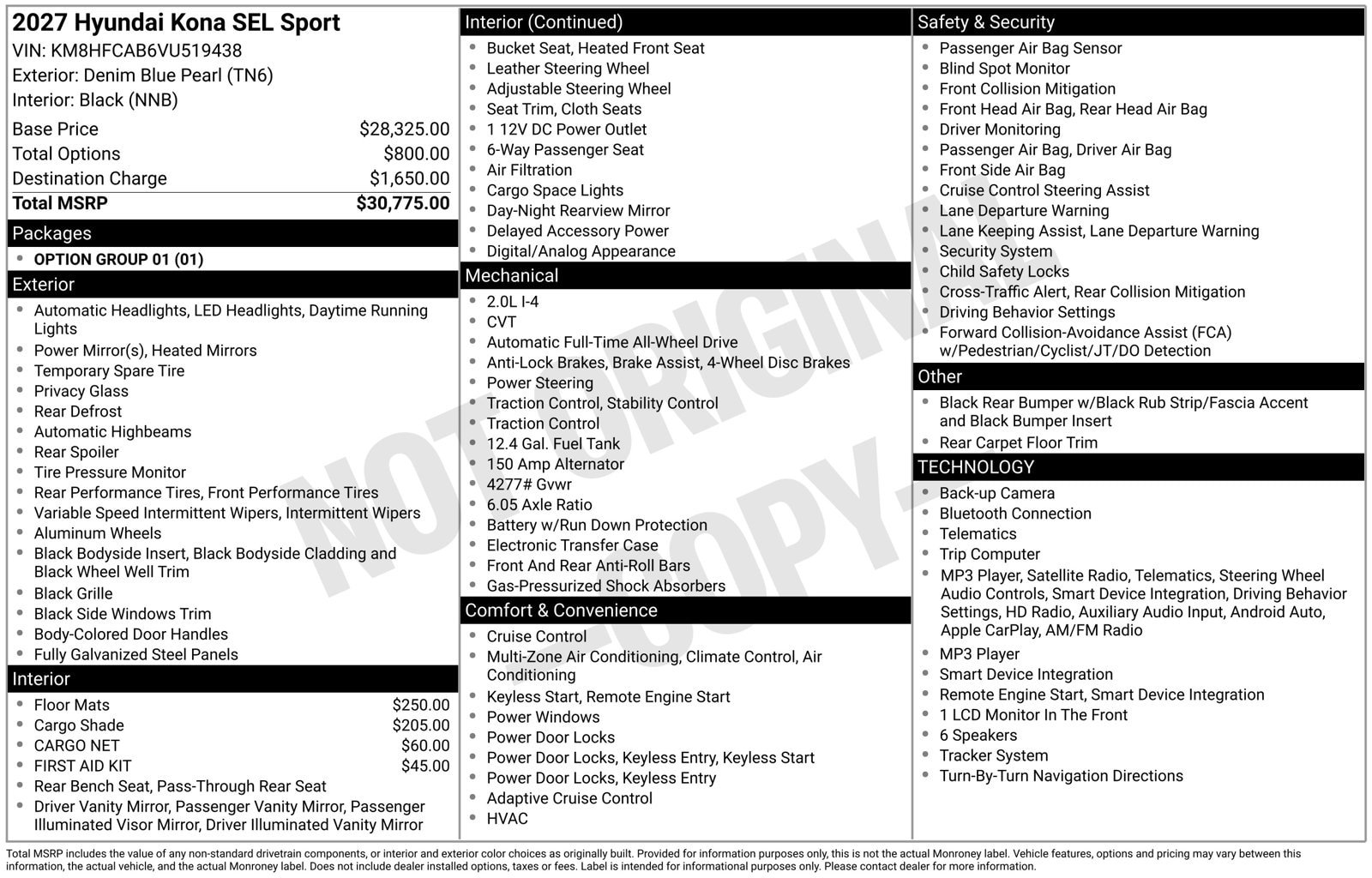 New 2027 Hyundai Kona SEL Sport AWD/4WD image 25