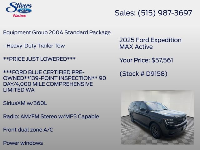 Certified 2025 Ford Expedition Max Active AWD/4WD image 8