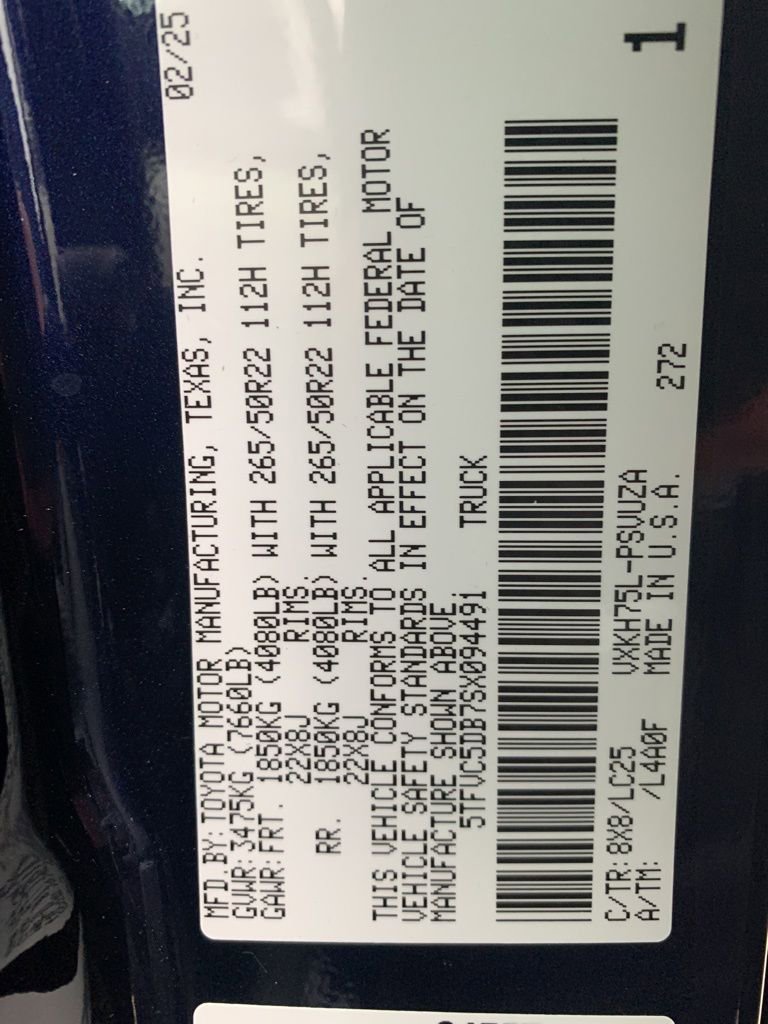 New 2025 Toyota Tundra Capstone image 29