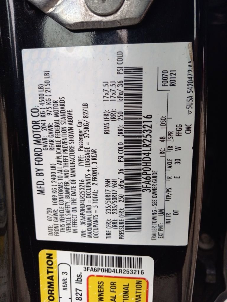 Used 2020 Ford Fusion SE FWD image 38
