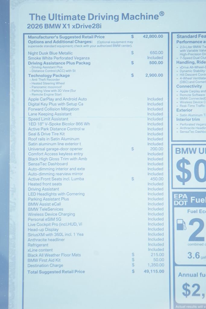 New 2026 BMW X1 xDrive28i w/ Technology Package image 9