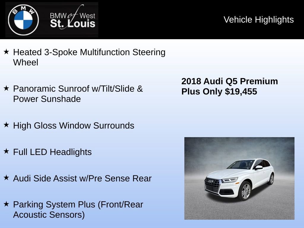 Used 2018 Audi Q5 2.0T Premium Plus w/ Premium Plus Package image 16