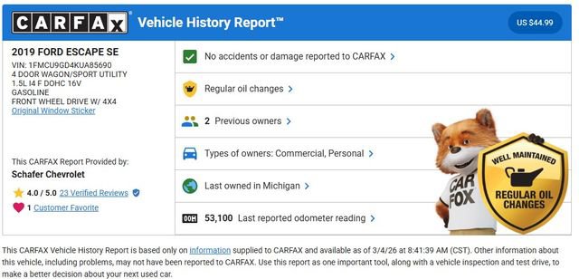 Used 2019 Ford Escape SE image 5