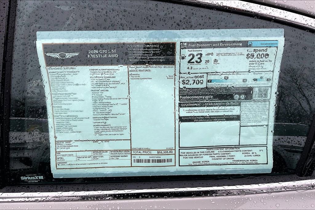 New 2026 Genesis G70 2.5T Prestige image 13