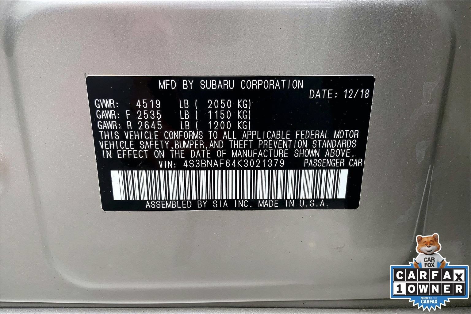 Used 2019 Subaru Legacy 2.5i Premium AWD/4WD image 32