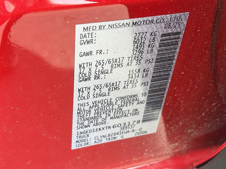 Used 2026 Nissan Frontier SV w/ Tow Package AWD/4WD image 24