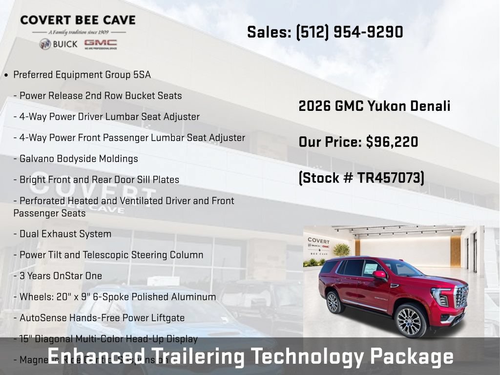 New 2026 GMC Yukon Denali w/ Denali Reserve Package AWD/4WD image 9