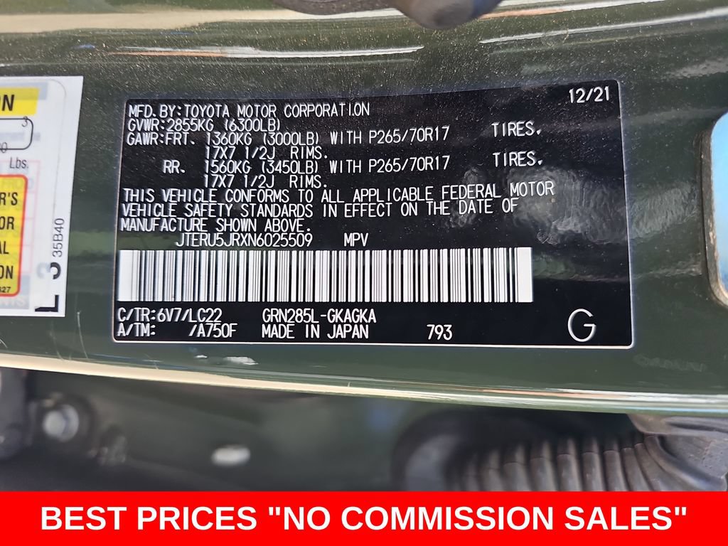 Used 2022 Toyota 4Runner TRD Off-Road Premium w/ TRD Black Wheel Package (TMS) AWD/4WD image 41