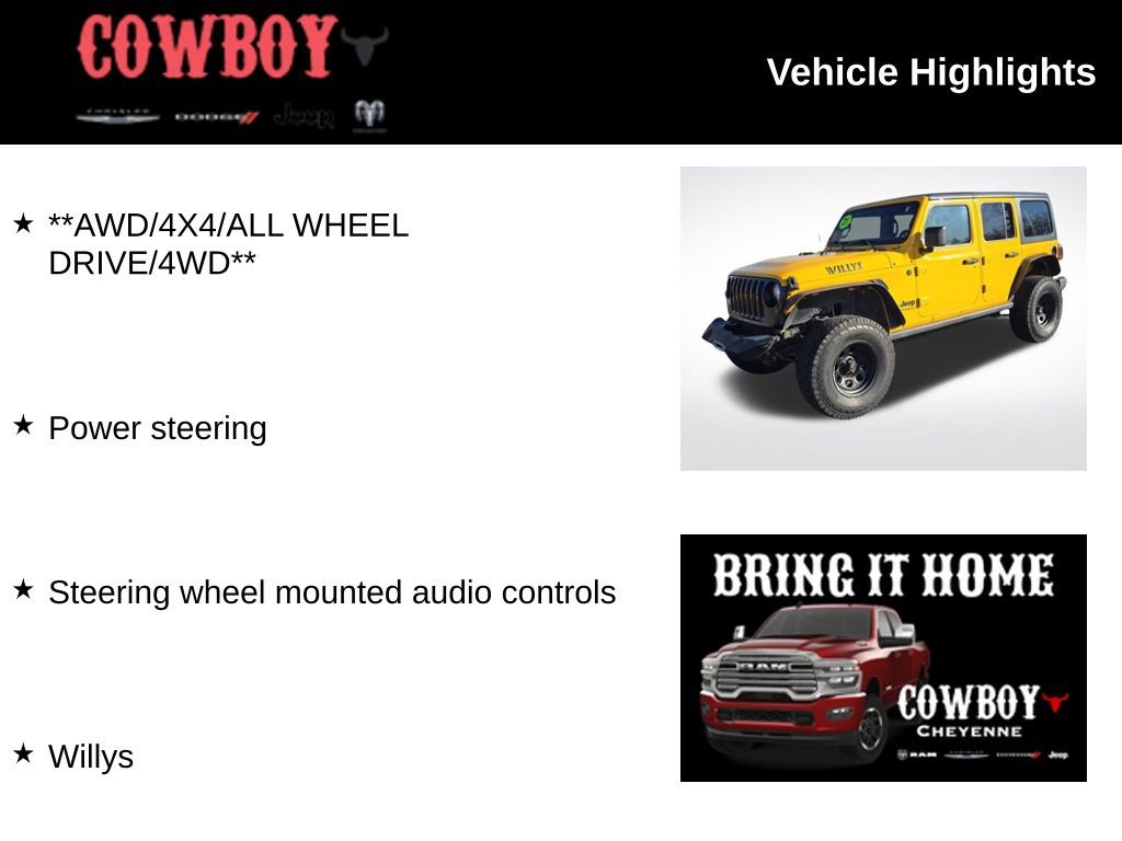 Used 2021 Jeep Wrangler Unlimited Willys image 2