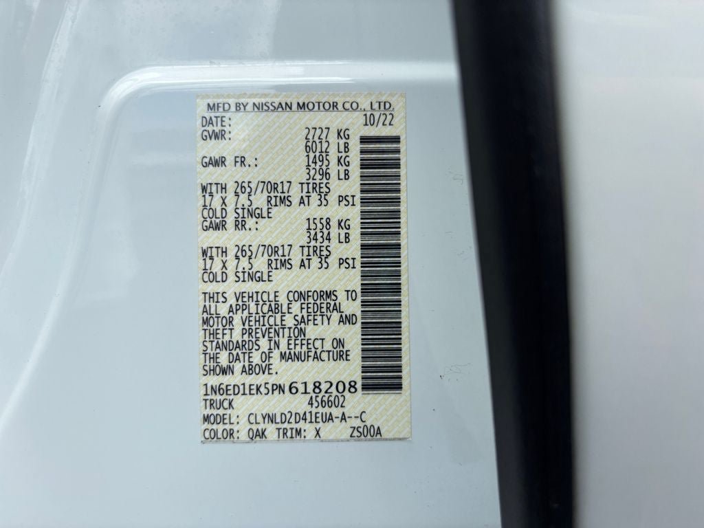Used 2023 Nissan Frontier PRO-4X w/ Technology Package AWD/4WD image 36