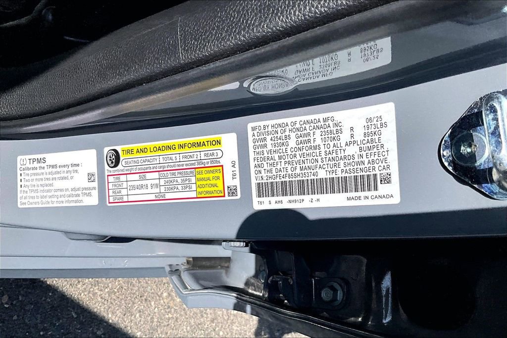 Used 2025 Honda Civic Sport image 16