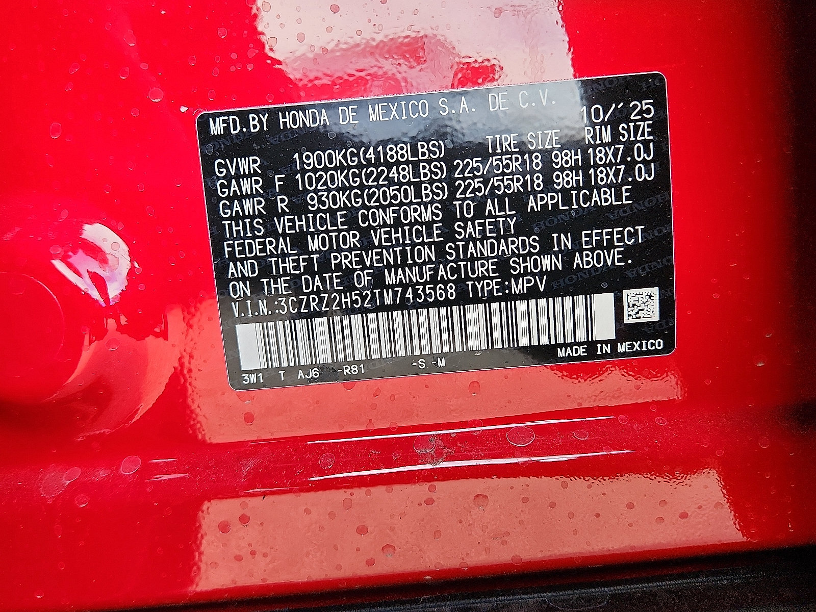 New 2026 Honda HR-V Sport image 16