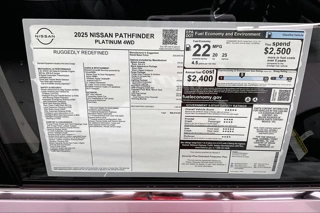 New 2025 Nissan Pathfinder Platinum w/ Lighting Package (N93) AWD/4WD image 38
