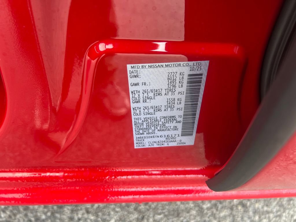 New 2026 Nissan Frontier SV w/ All-Weather Content Package image 29