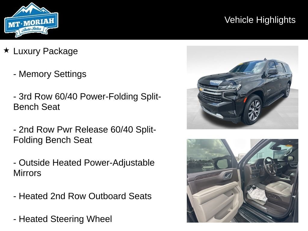 Used 2022 Chevrolet Tahoe LT w/ Luxury Package image 16