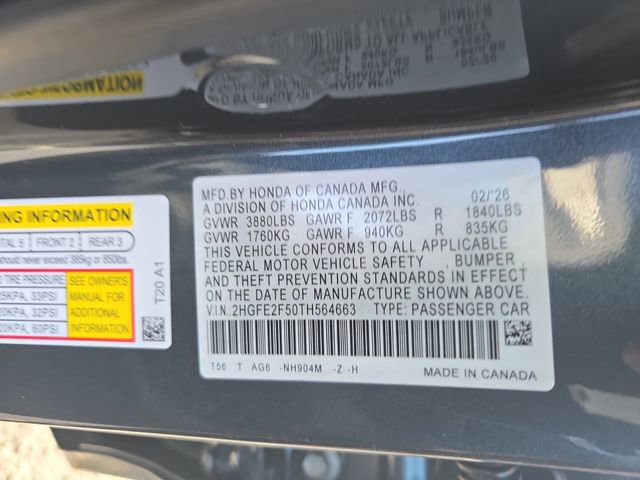 New 2026 Honda Civic Sport image 35