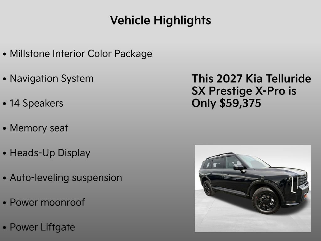 New 2027 Kia Telluride SX Prestige X-Pro image 5