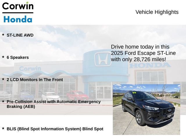 Used 2025 Ford Escape ST-Line AWD/4WD image 6