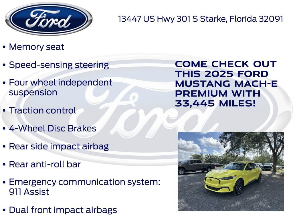 Certified 2025 Ford Mustang Mach-E Premium AWD/4WD image 22