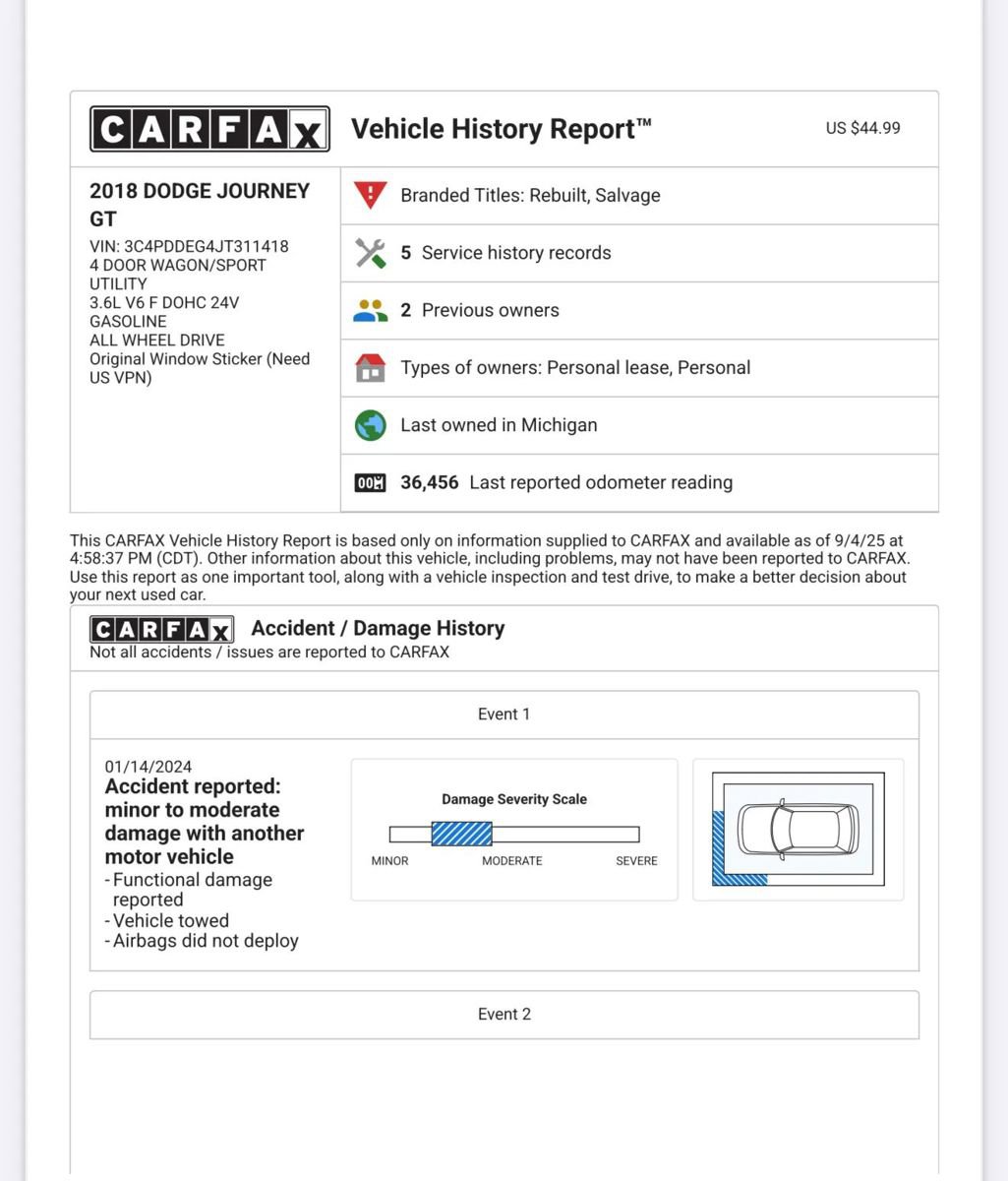 Used 2018 Dodge Journey GT w/ Driver Convenience Group image 49