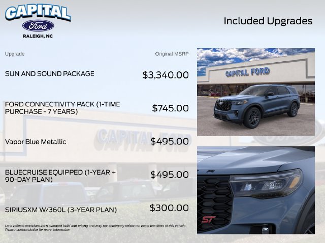 New 2026 Ford Explorer ST w/ Sun And Sound Package AWD/4WD image 5