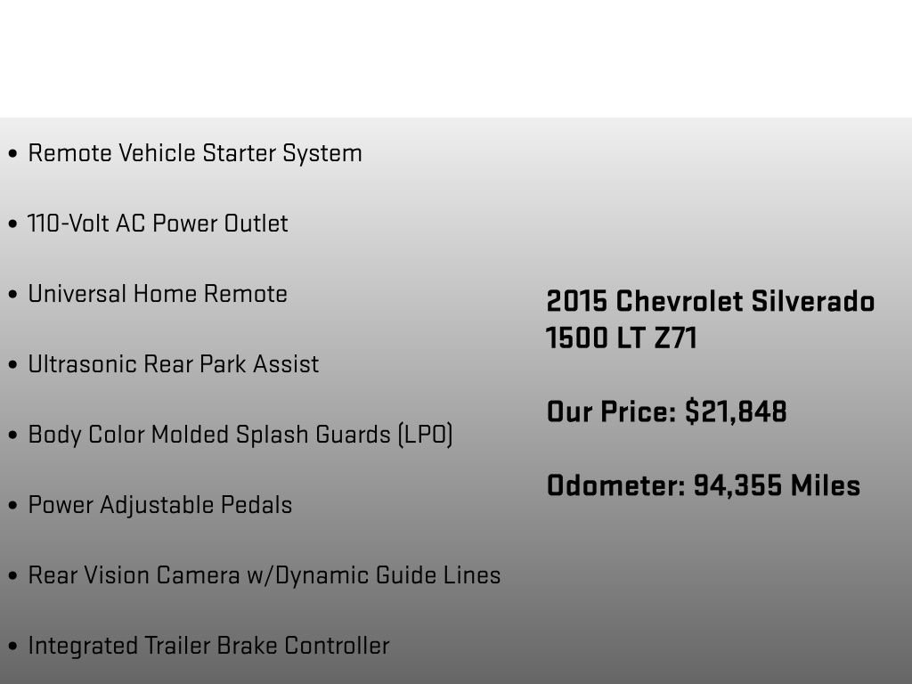 Used 2015 Chevrolet Silverado 1500 LT w/ All Star Edition AWD/4WD image 24