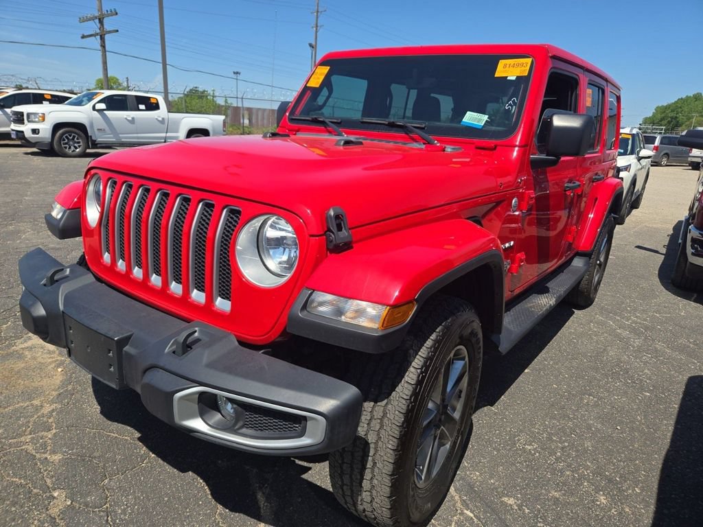 Used 2021 Jeep Wrangler Unlimited Sahara w/ Uconnect 4C Nav & Sound Group AWD/4WD image 2