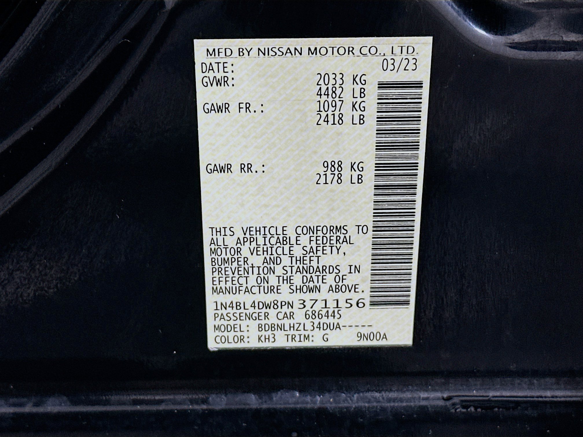 Used 2023 Nissan Altima 2.5 SV image 12