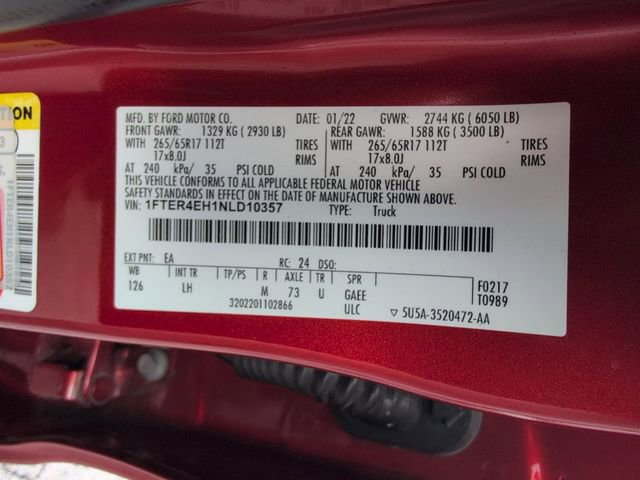 Used 2022 Ford Ranger XLT w/ Equipment Group 301A Mid RWD image 30