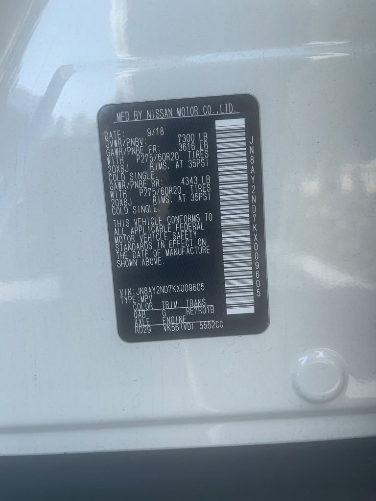 Used 2019 Nissan Armada SL w/ Premium Package image 10