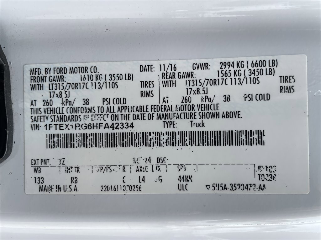 Used 2017 Ford F150 Raptor w/ Equipment Group 801A Mid image 43