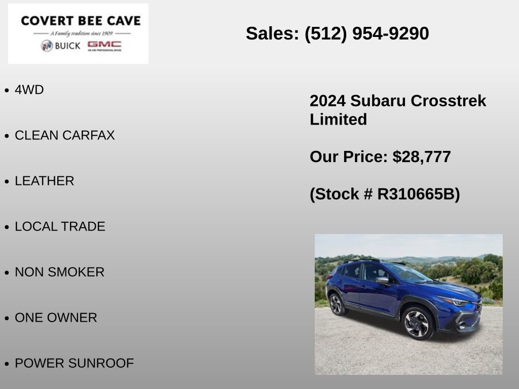 Used 2024 Subaru Crosstrek 2.5i Limited AWD/4WD image 6