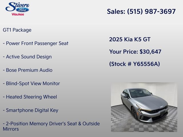 Used 2025 Kia K5 GT w/ GT1 Package FWD image 8