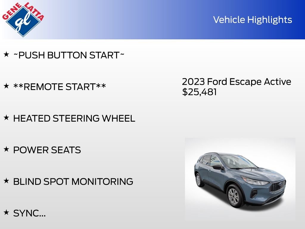 Certified 2023 Ford Escape Active w/ Tech Pack #1 AWD/4WD image 35