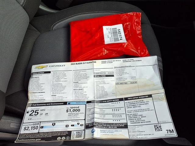 Used 2024 Chevrolet Blazer LT w/ Convenience Package FWD image 55