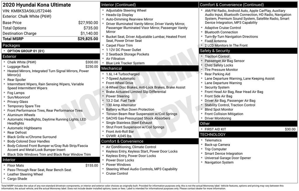 Used 2020 Hyundai Kona Ultimate FWD image 4