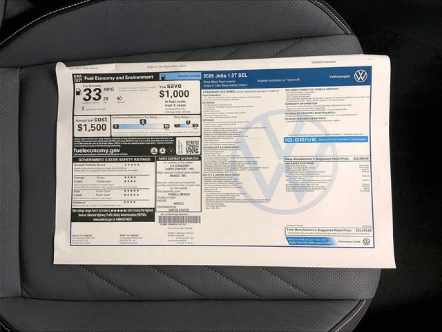 New 2026 Volkswagen Jetta SEL image 14