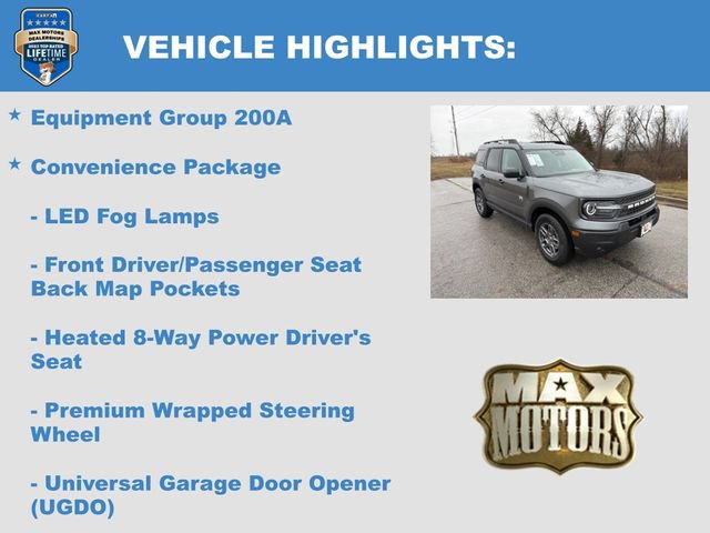 New 2025 Ford Bronco Sport Big Bend w/ Convenience Package AWD/4WD image 6