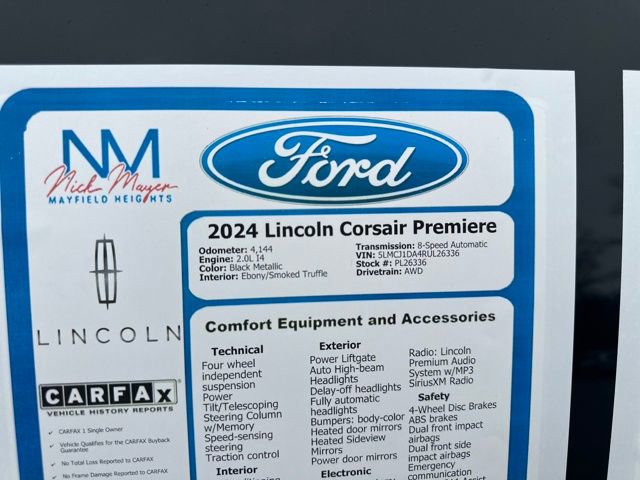 Used 2024 Lincoln Corsair AWD w/ Equipment Group 101A image 41