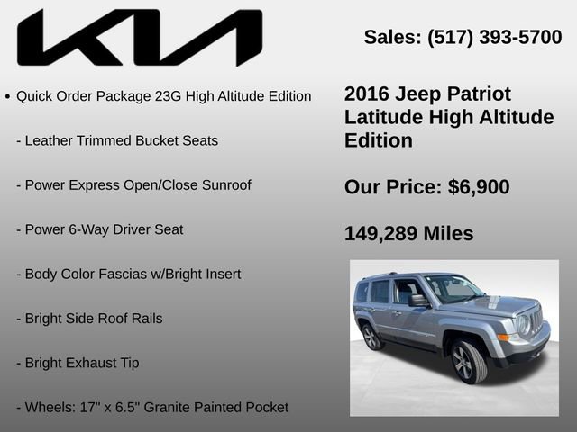Used 2016 Jeep Patriot High Altitude AWD/4WD image 5