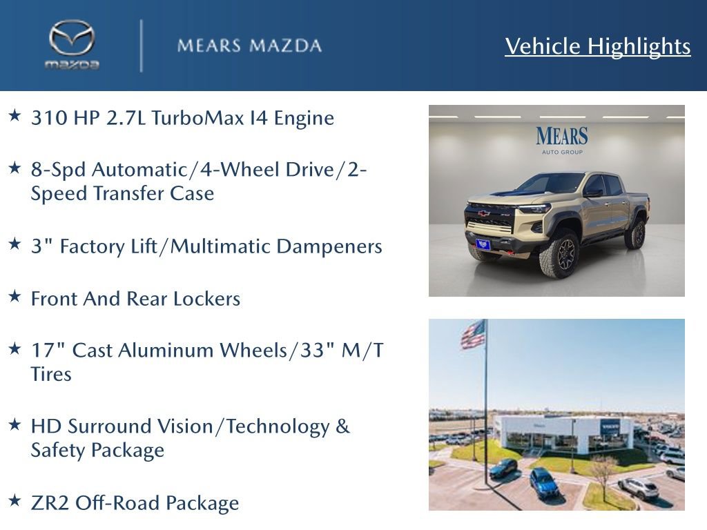 Used 2024 Chevrolet Colorado ZR2 w/ Technology Package image 2