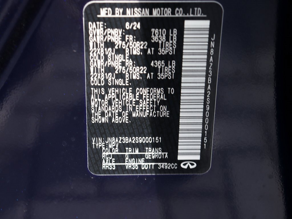 Certified 2025 INFINITI QX80 Luxe image 51