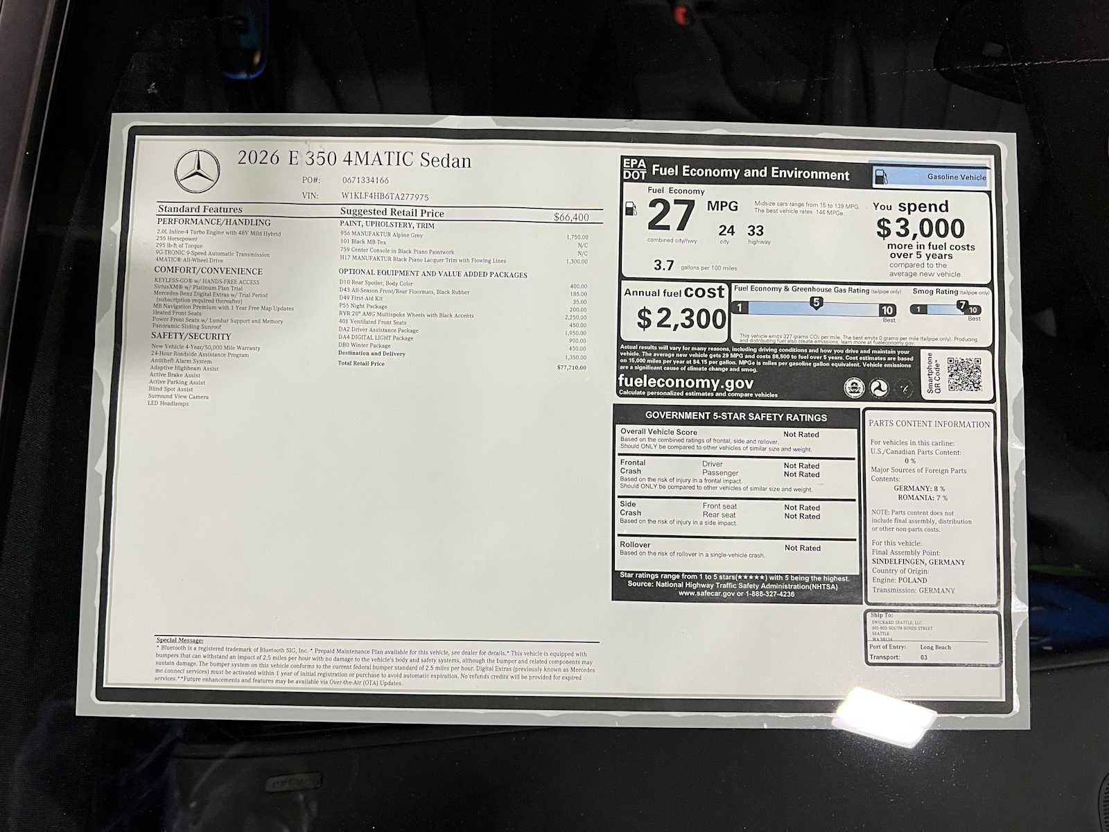 New 2026 Mercedes-Benz E 350 4MATIC Sedan image 46