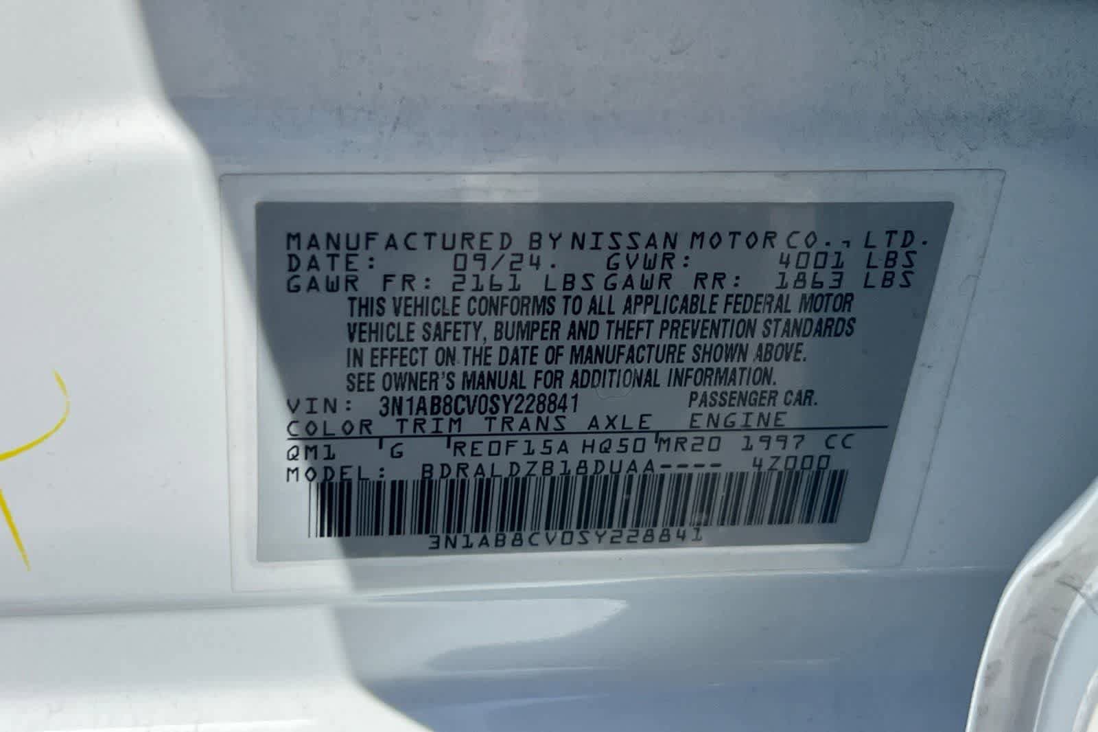 Certified 2025 Nissan Sentra SV w/ All-Weather Package image 35