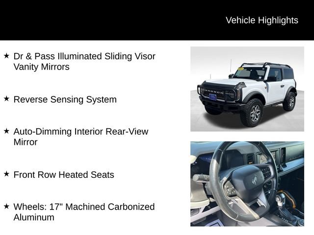 Certified 2021 Ford Bronco Badlands AWD/4WD image 16