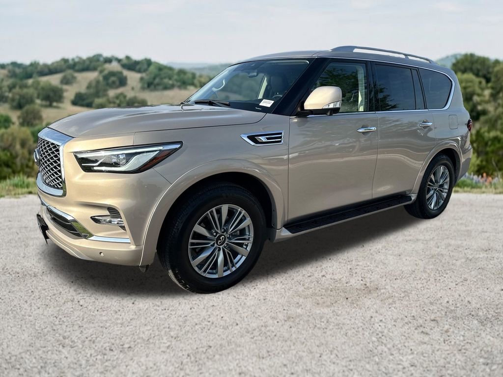Used 2022 INFINITI QX80 Luxe w/ Cargo Package RWD video 3