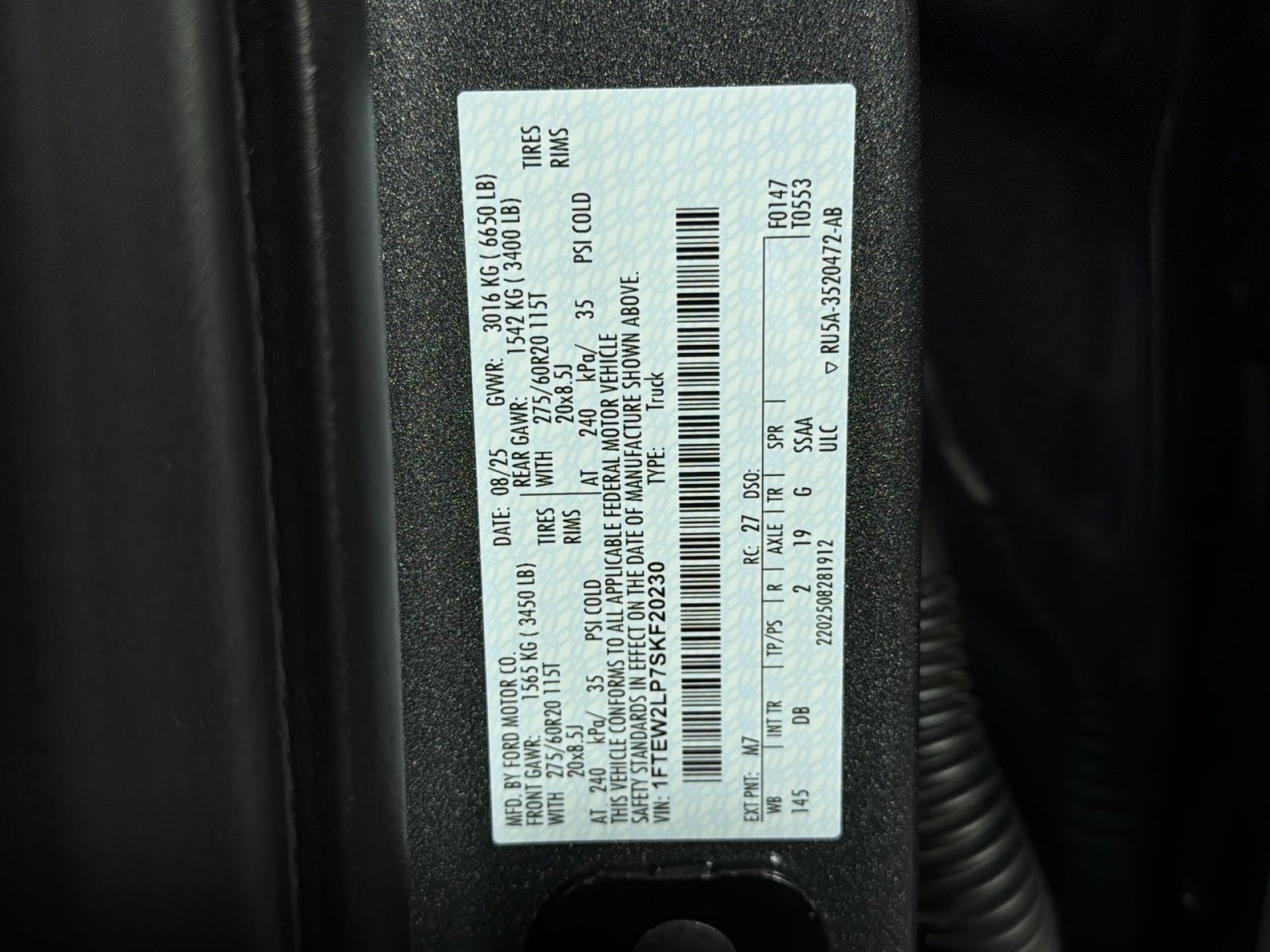 Used 2025 Ford F150 STX w/ STX Black Appearance Package AWD/4WD image 54